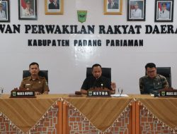 Wakil Bupati Padang pariaman Sampaikan Nota Penjelasan Pertanggungjawaban APBD 2024