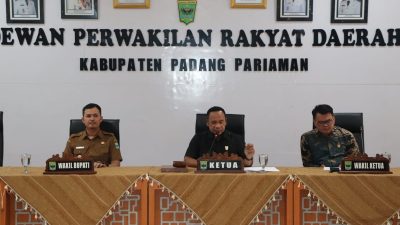 Wakil Bupati Padang pariaman Sampaikan Nota Penjelasan Pertanggungjawaban APBD 2024